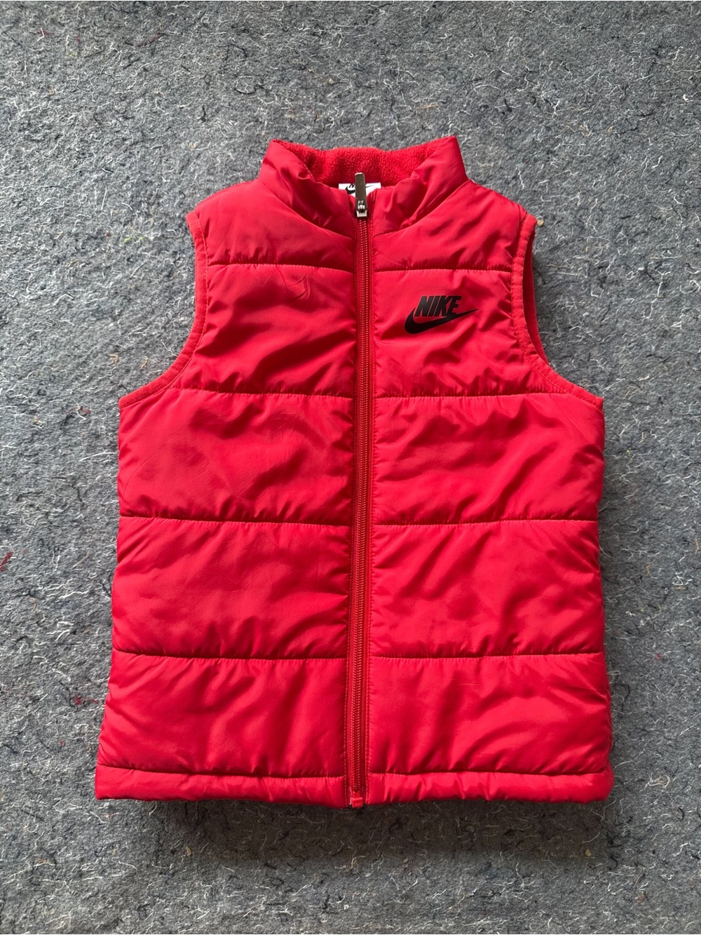 Nike Kids Red Puffer Vest Size 7 6–7 Years
